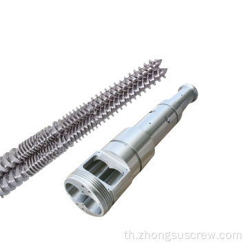 Bimetallic Conical Twin Screw Barrel สำหรับเครื่องอัดรีดพลาสติก